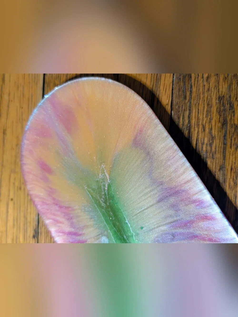 Handmade Iridescent Rainbow Resin Trinket Tray